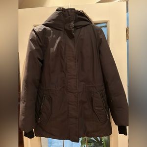 MACKAGE - Womens Winter Coat w/Fur Trim Hood Collar